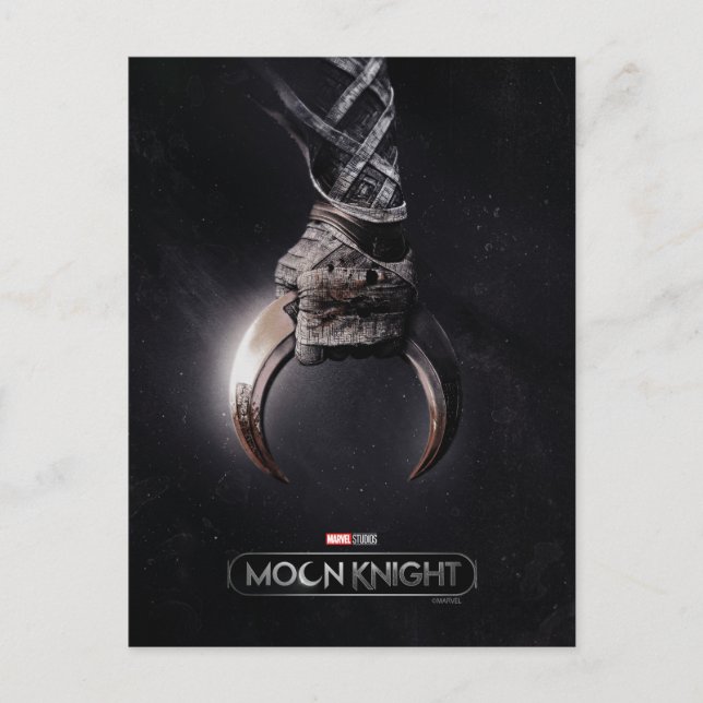 Moon Knight Clasping Crescent Dart Poster Art Postcard (Front)