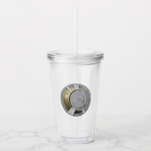 Moon Knight Crescent Moon Chest Icon Acrylic Tumbler