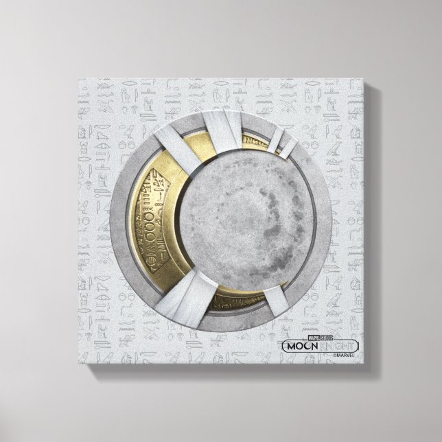 Moon Knight Crescent Moon Chest Icon Canvas Print (Front)