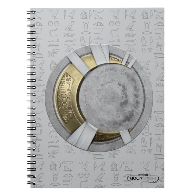 Moon Knight Crescent Moon Chest Icon Notebook (Front)