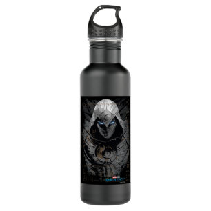 Moon Knight Dark Hieroglyphic Character Slab 710 Ml Water Bottle