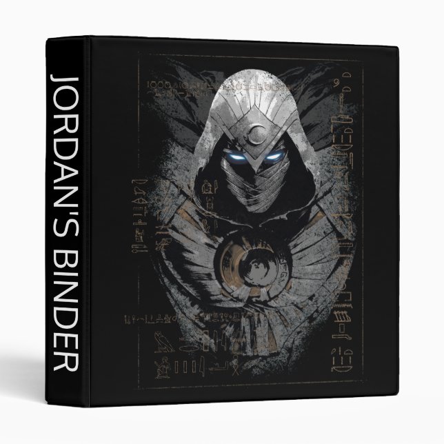Moon Knight Dark Hieroglyphic Character Slab Binder (Front/Spine)
