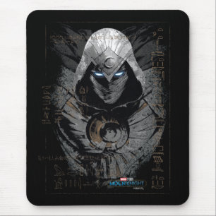Moon Knight Dark Hieroglyphic Character Slab Mouse Pad
