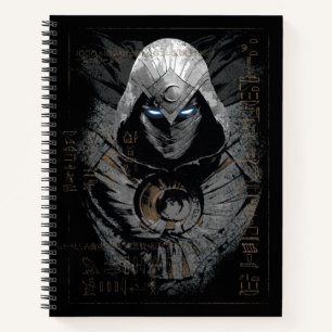 Moon Knight Dark Hieroglyphic Character Slab Notebook