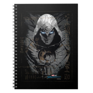 Moon Knight Dark Hieroglyphic Character Slab Notebook