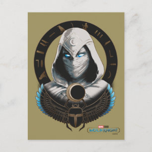 Moon Knight Egyptian Scarab Graphic Postcard