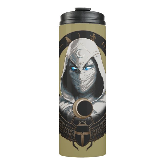Moon Knight Egyptian Scarab Graphic Thermal Tumbler (Front)