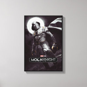 Moon Knight Full Moon Poster Art Canvas Print