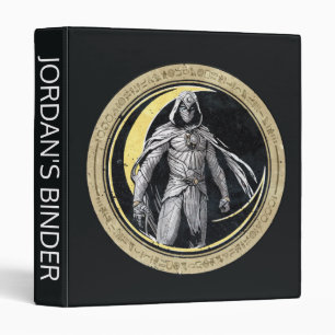 Moon Knight Gold Crescent Moon Character Graphic Binder