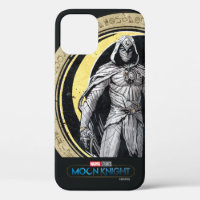 Moon Knight Gold Crescent Moon Character Graphic