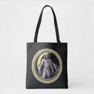 Moon Knight Gold Crescent Moon Character Graphic Tote Bag