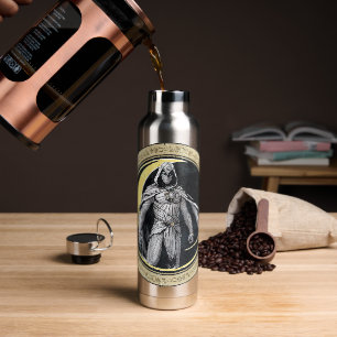 Moon Knight Gold Crescent Moon Character Graphic Water Bottle