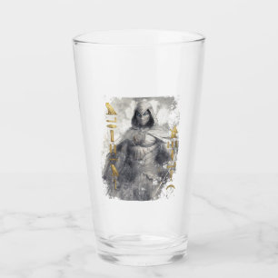 Moon Knight Hieroglyphic Graphic Glass