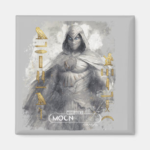 Moon Knight Hieroglyphic Graphic Magnet