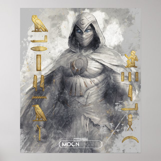 Moon Knight Hieroglyphic Graphic Poster (Front)