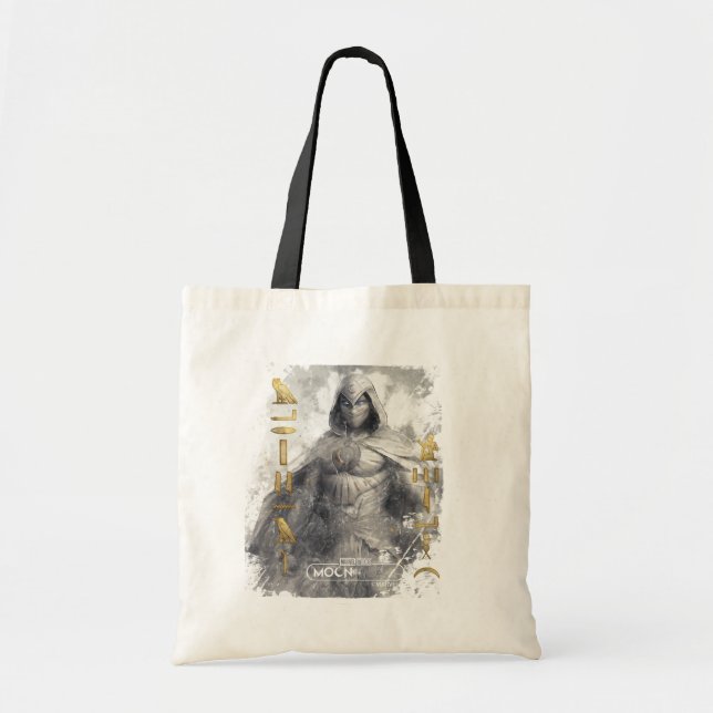 Moon Knight Hieroglyphic Graphic Tote Bag (Front)
