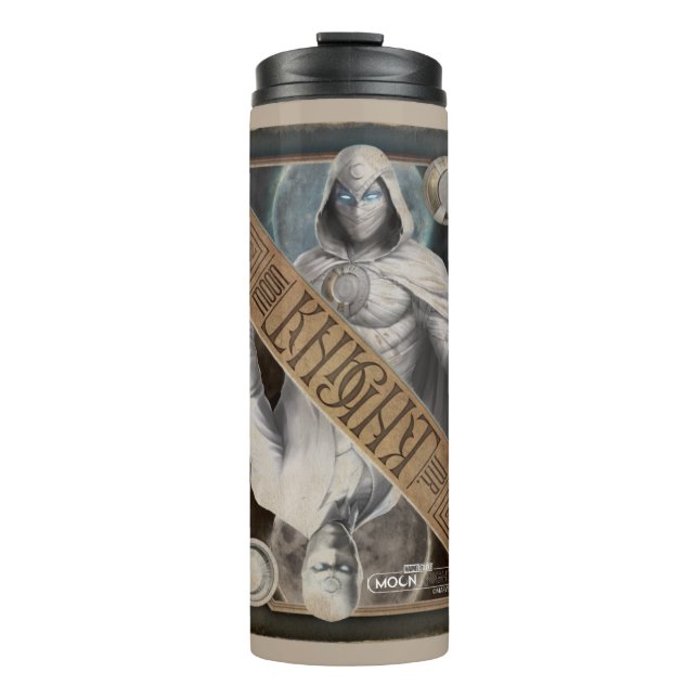 Moon Knight/Mr. Knight Ancient Card Graphic Thermal Tumbler (Front)