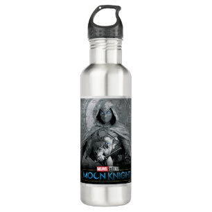 Moon Knight & Mr. Knight Skyline Graphic 710 Ml Water Bottle