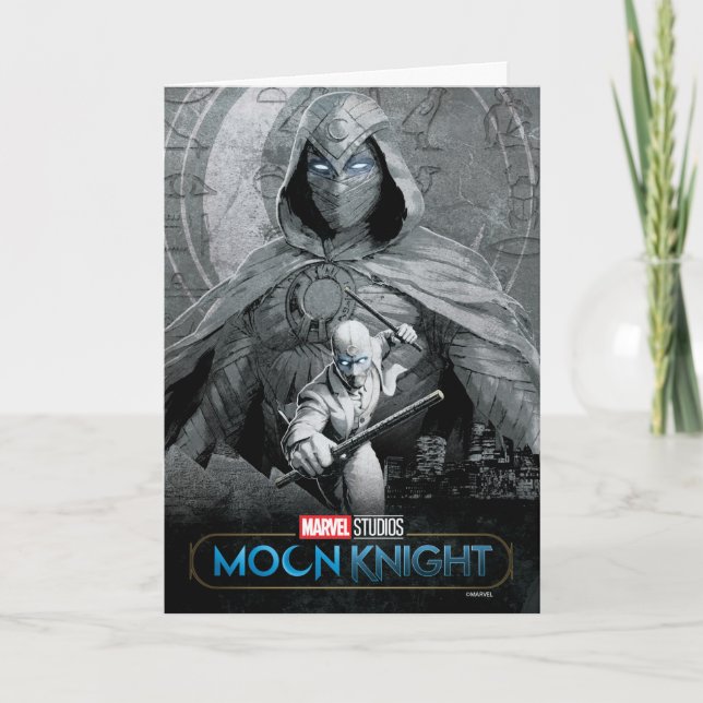 Moon Knight & Mr. Knight Skyline Graphic Card (Front)