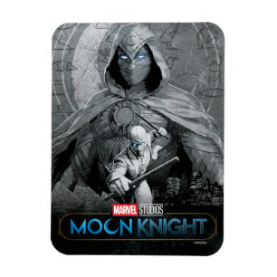Moon Knight & Mr. Knight Skyline Graphic Magnet