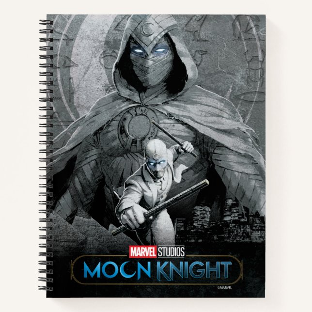 Moon Knight & Mr. Knight Skyline Graphic Notebook (Front)