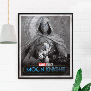 Moon Knight & Mr. Knight Skyline Graphic Poster