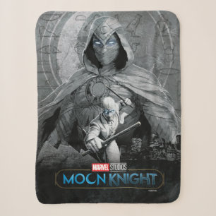 Moon Knight & Mr. Knight Skyline Graphic Sherpa Blanket