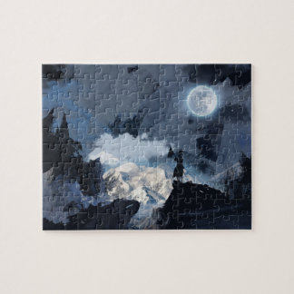Moon knight oils painting jigsaw puzzle