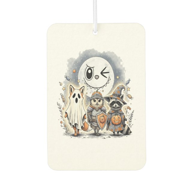 Moon Knight Raccoon Halloween Air Freshener (Front)