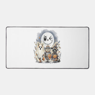 Moon Knight Raccoon Halloween Desk Mat