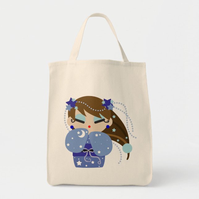 Moon Kokeshi Tote Bag (Front)
