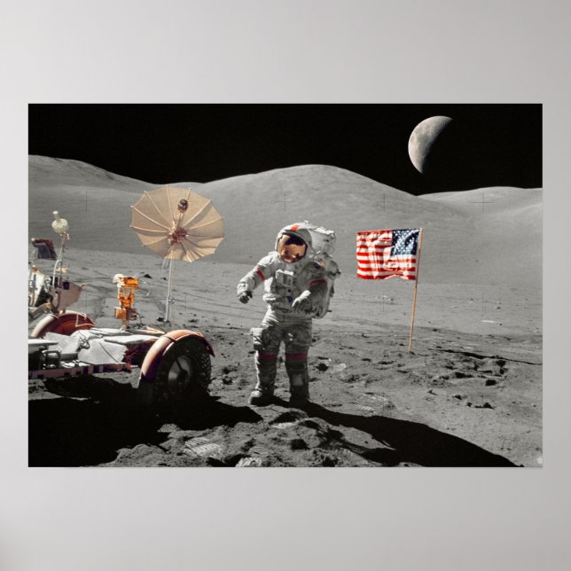 Moon Landing or is it? Poster (Front)