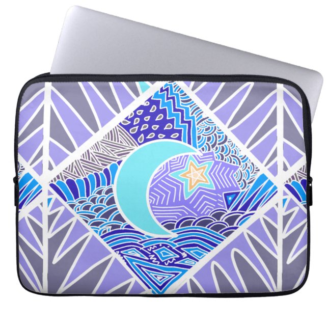 moon laptop sleeve (Front)