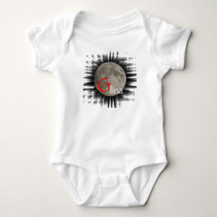 moon, lawn, launa, glina, moon t-shirt baby bodysuit