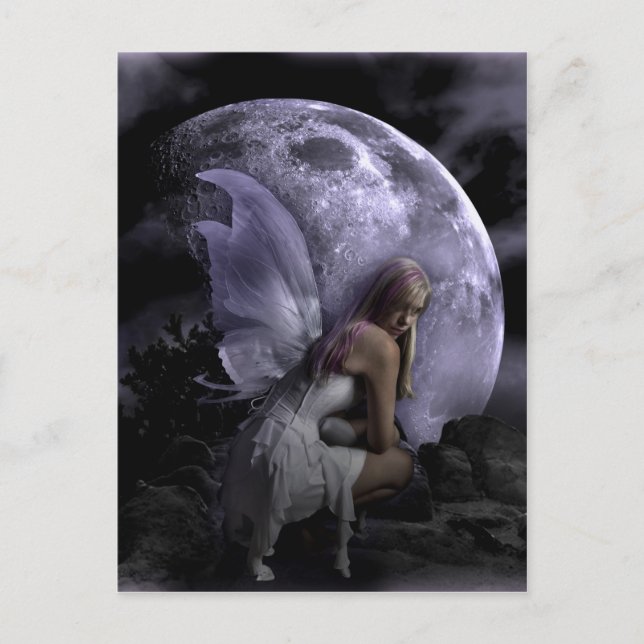 Moon Light Fairy Postcard (Front)
