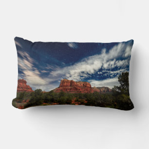 Moon Light over Sedona, Arizona Lumbar Pillow