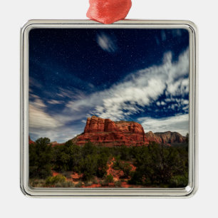 Moon Light over Sedona, Arizona Metal Ornament