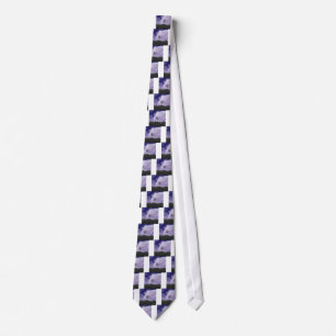 Moon Light Stars Sky Trees Whimsical Personalize Tie