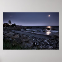 Moon Lit White Point Beach fine art print