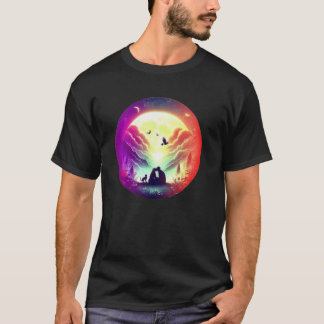 moon love couple T-Shirt