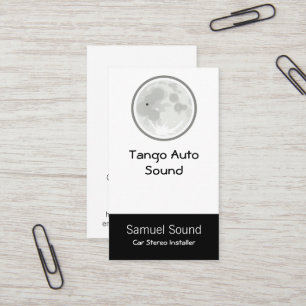 Moon Luna Tango Business Card