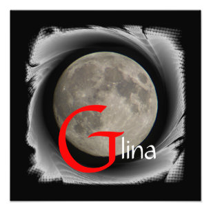 Moon, Lune, Luna, Glina, Moon Poster