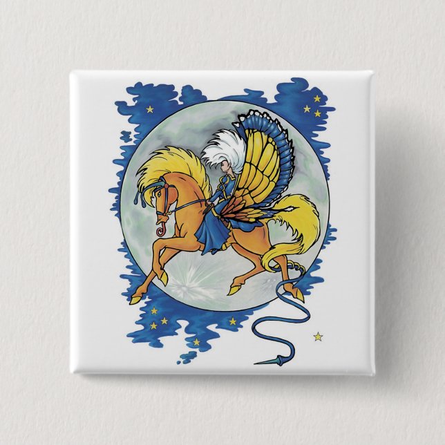 Moon Magic 2 Inch Square Button (Front)