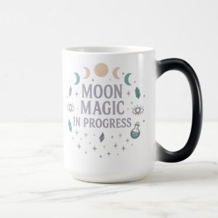 Moon Magic In Progress Celestial Witch Boho Decor Mug