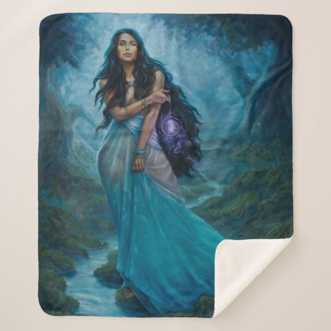Moon Maiden Sherpa Blanket (Front)