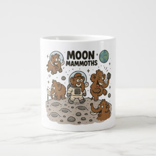 MOON MAMMOTHS funny Large Coffee Mug