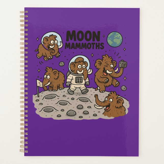 MOON MAMMOTHS funny Planner (Front)