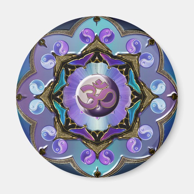 Moon Mandala Variation Magnet (Front)