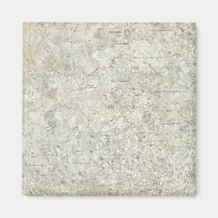 Moon Map Magnet