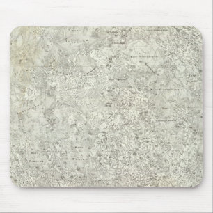 Moon Map Mouse Pad